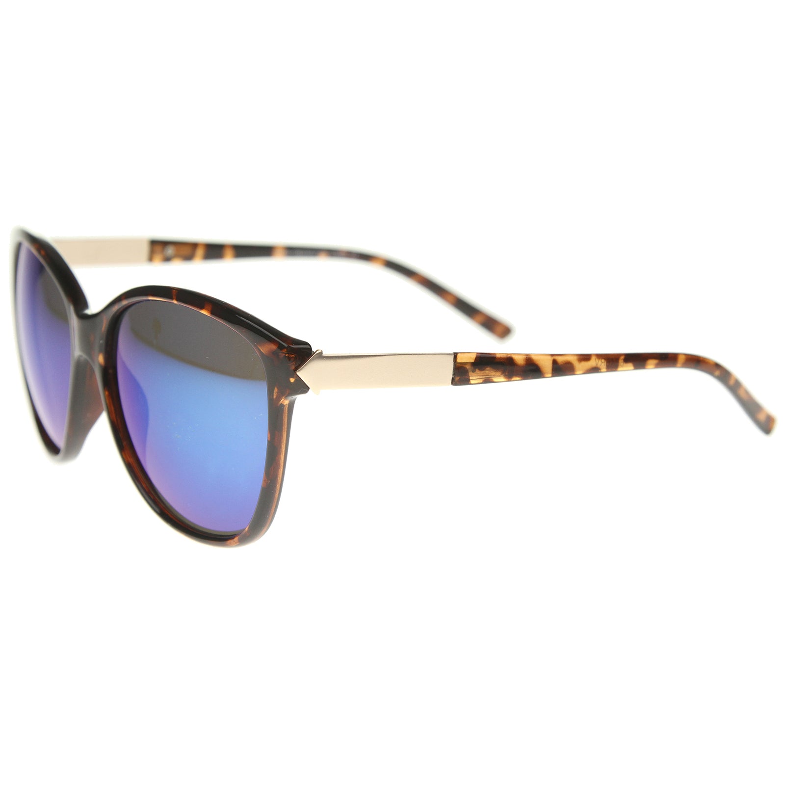 Tortoise-Gold / Blue Mirror