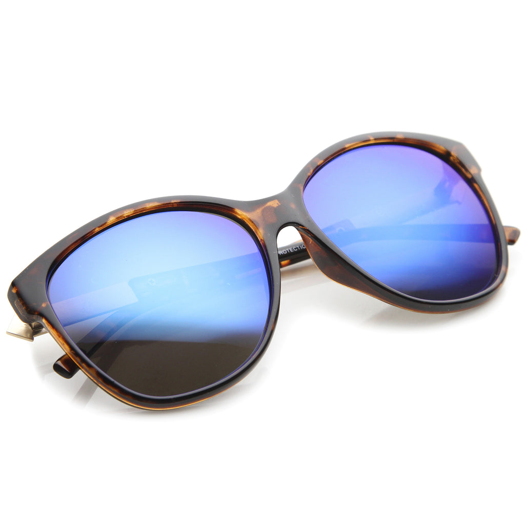 Tortoise-Gold / Blue Mirror