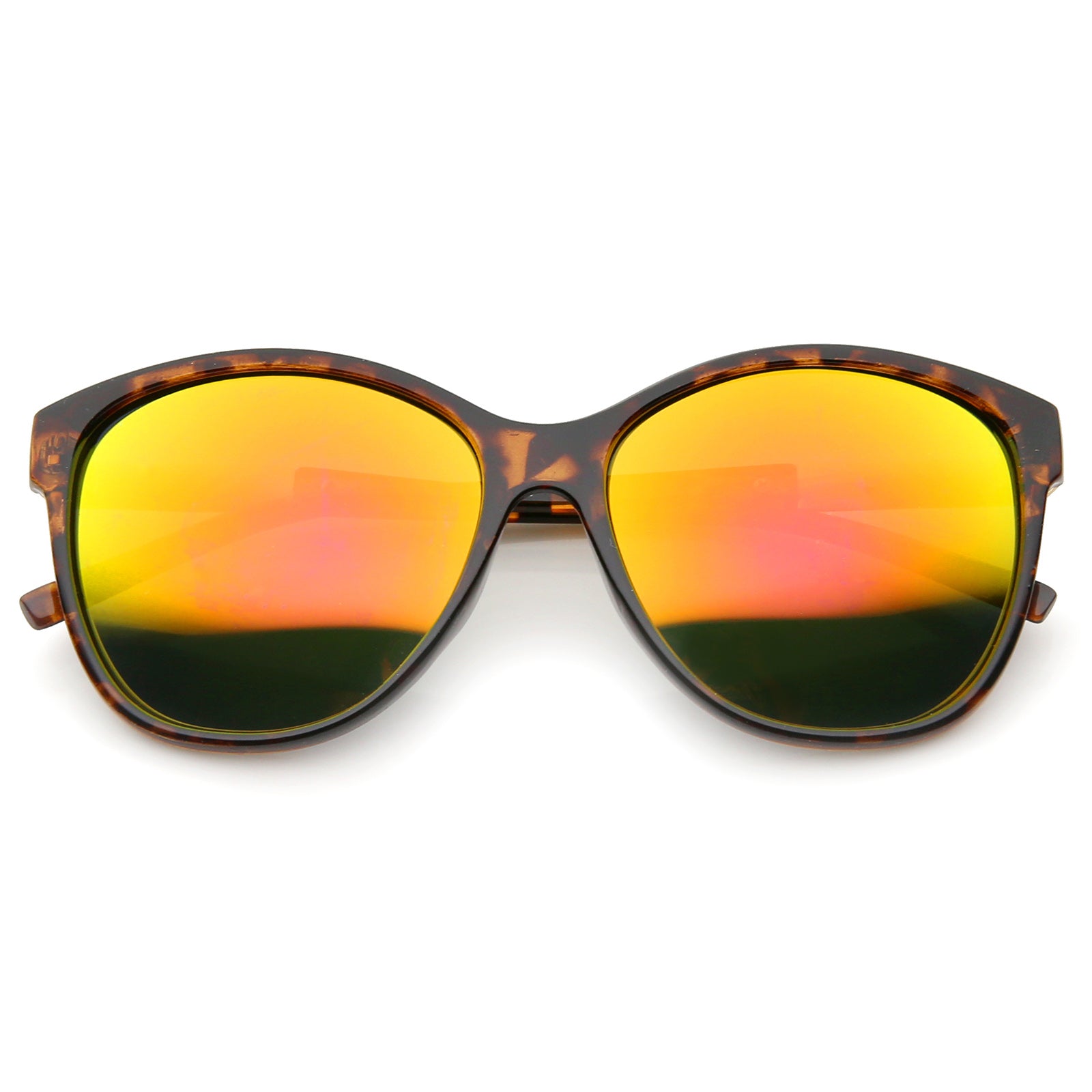 Tortoise-Gold / Magenta Orange Mirror