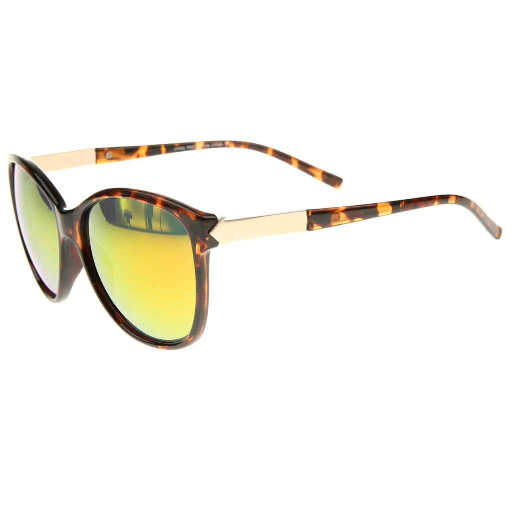 Tortoise-Gold / Magenta Orange Mirror