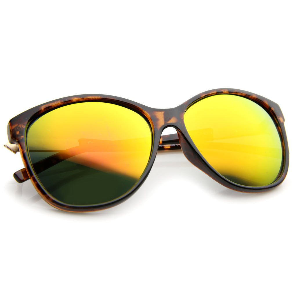 Tortoise-Gold / Magenta Orange Mirror