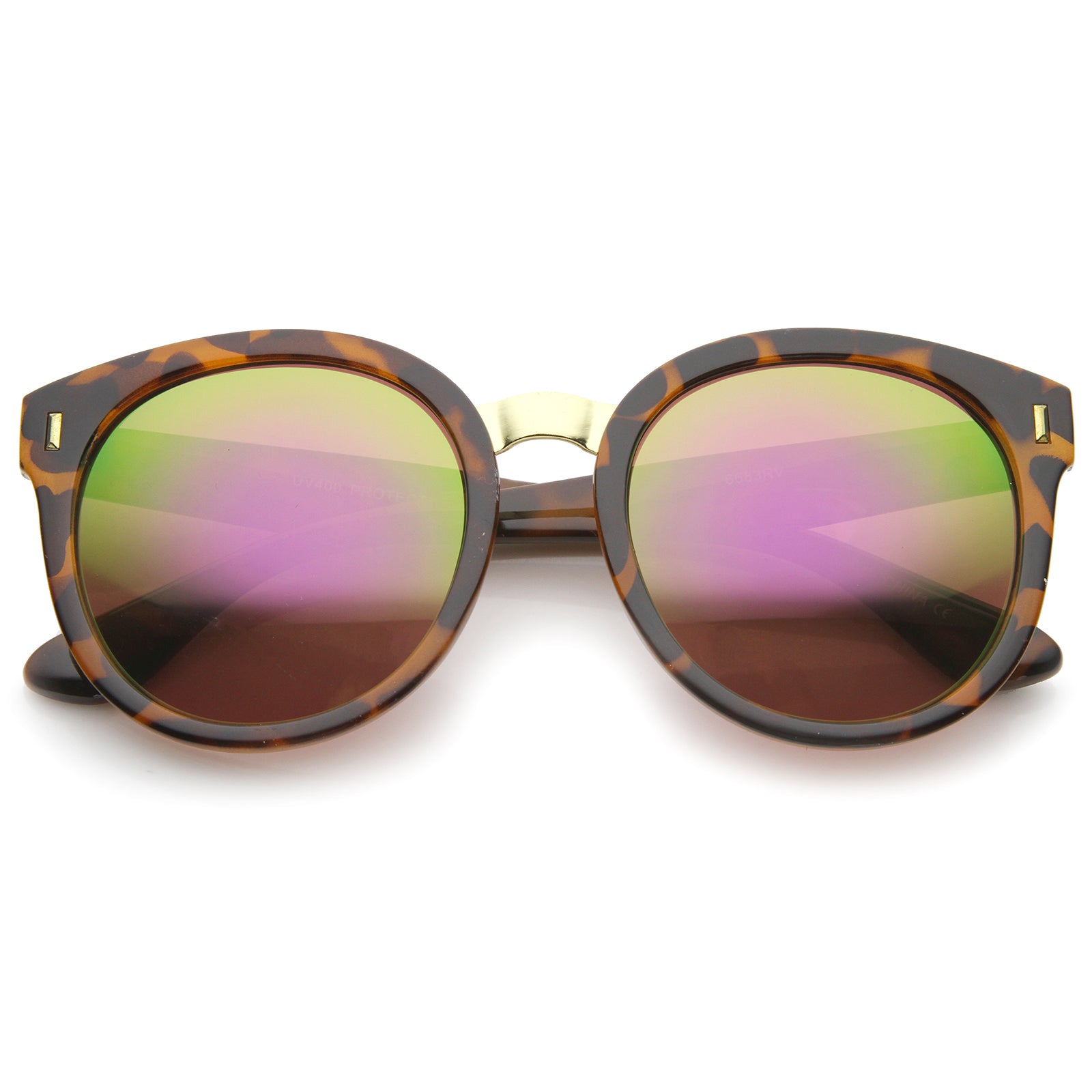 Tortoise-Gold / Pink Yellow Mirror