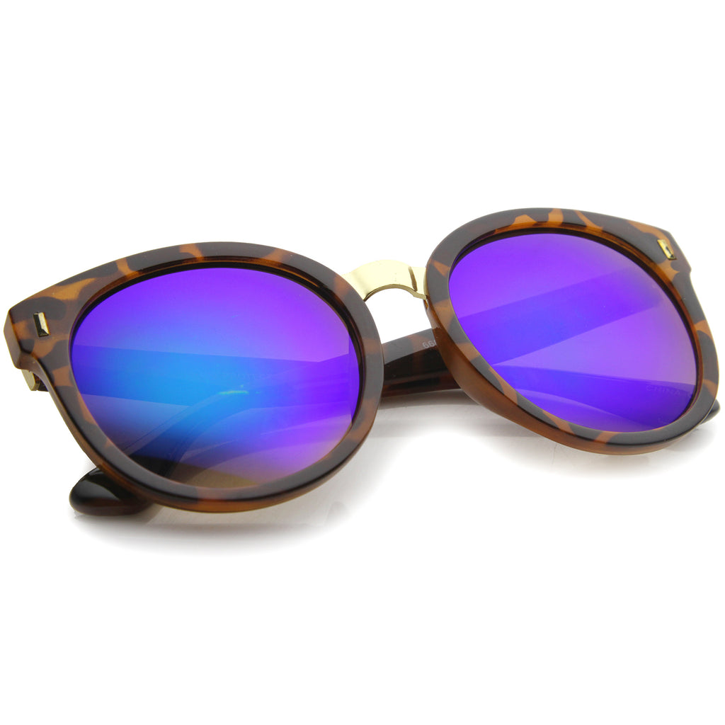 Tortoise-Gold / Green Blue Mirror