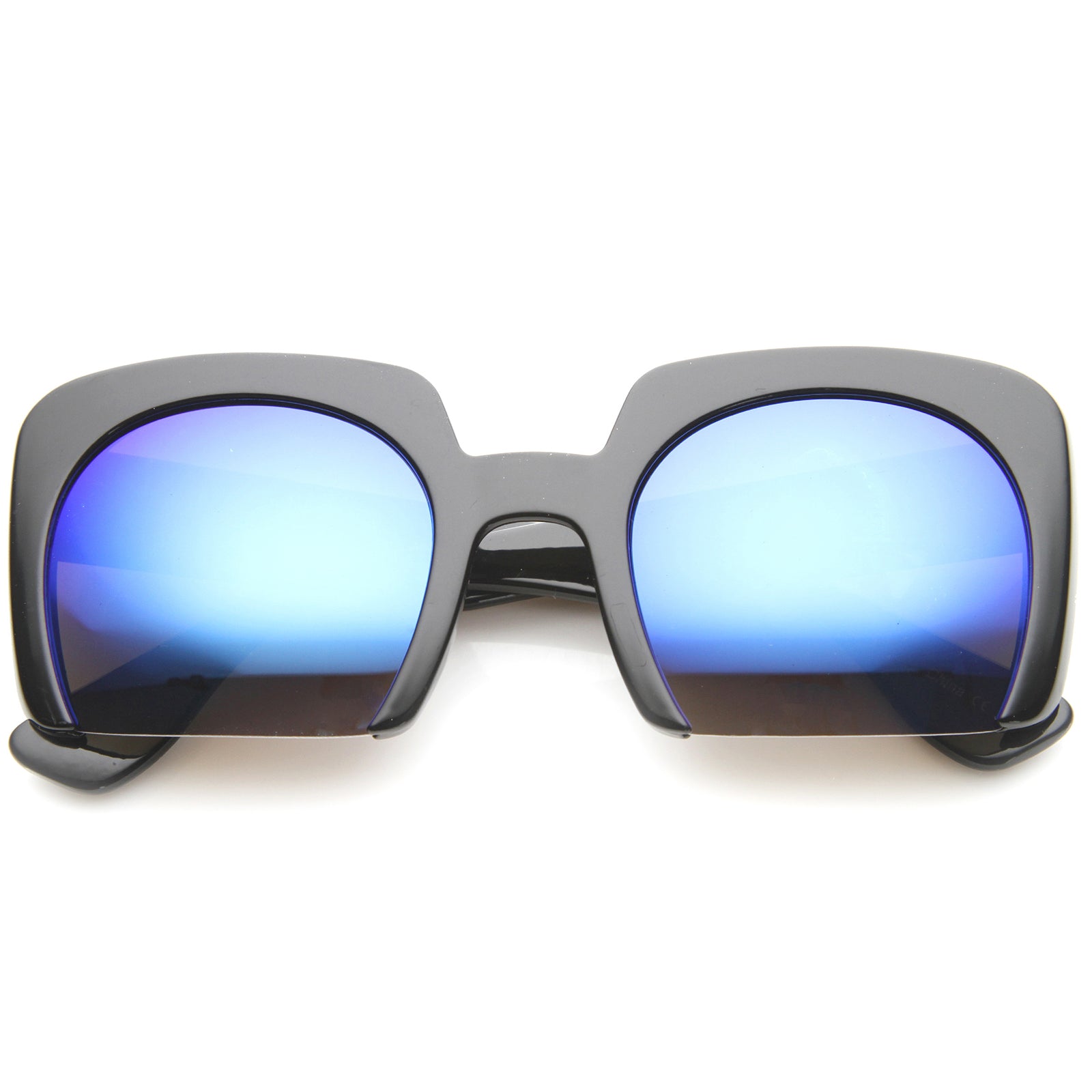 Shiny Black / Blue Mirror