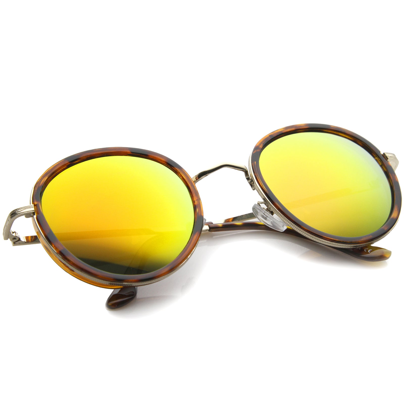 Tortoise-Gold / Orange Mirror