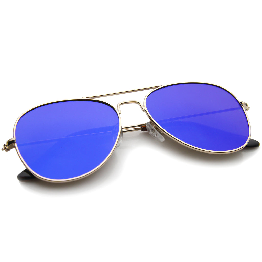 Gold / Blue Mirror