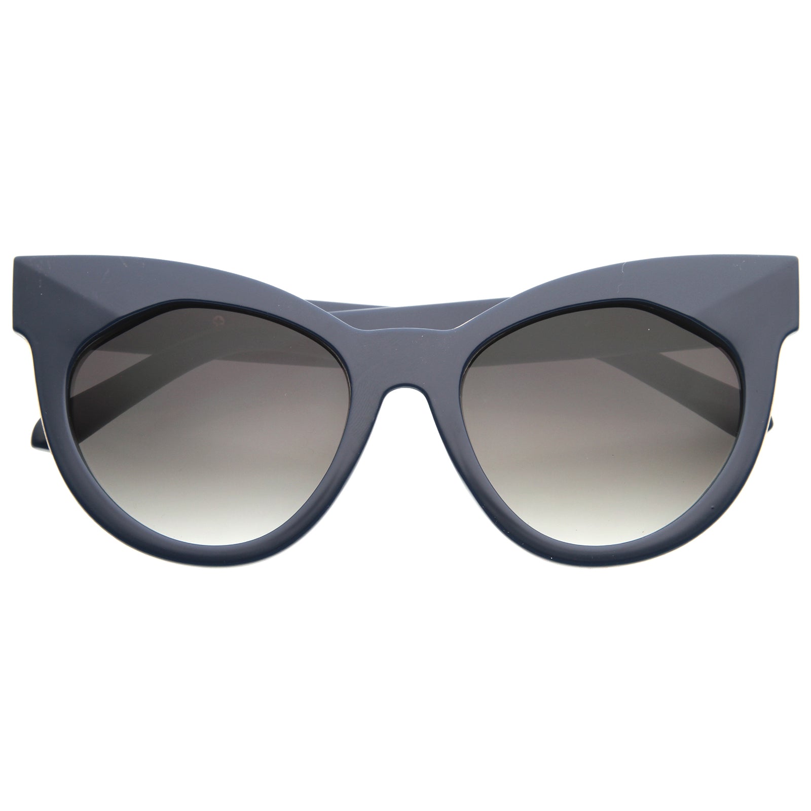Clear Thick Geek-Chic Geometric Tinted Sunglasses