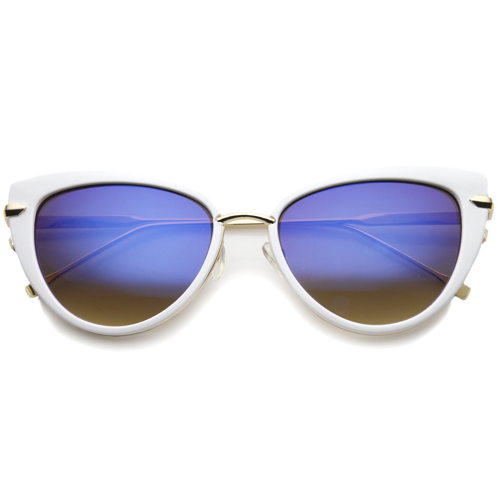 White-Gold / Blue Mirror