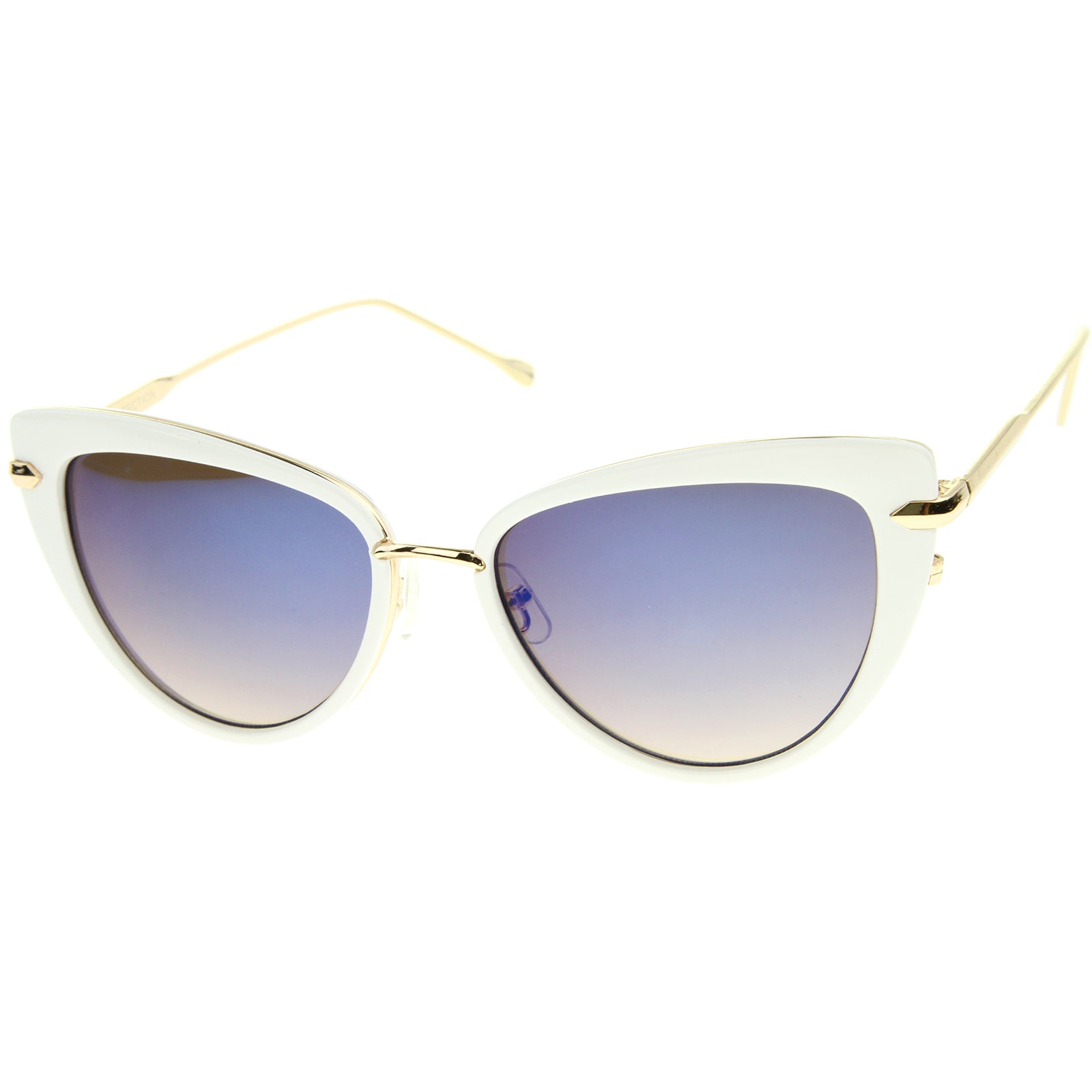White-Gold / Blue Mirror