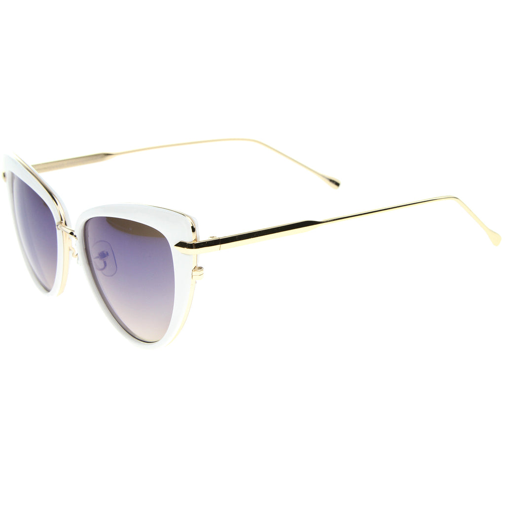 White-Gold / Blue Mirror