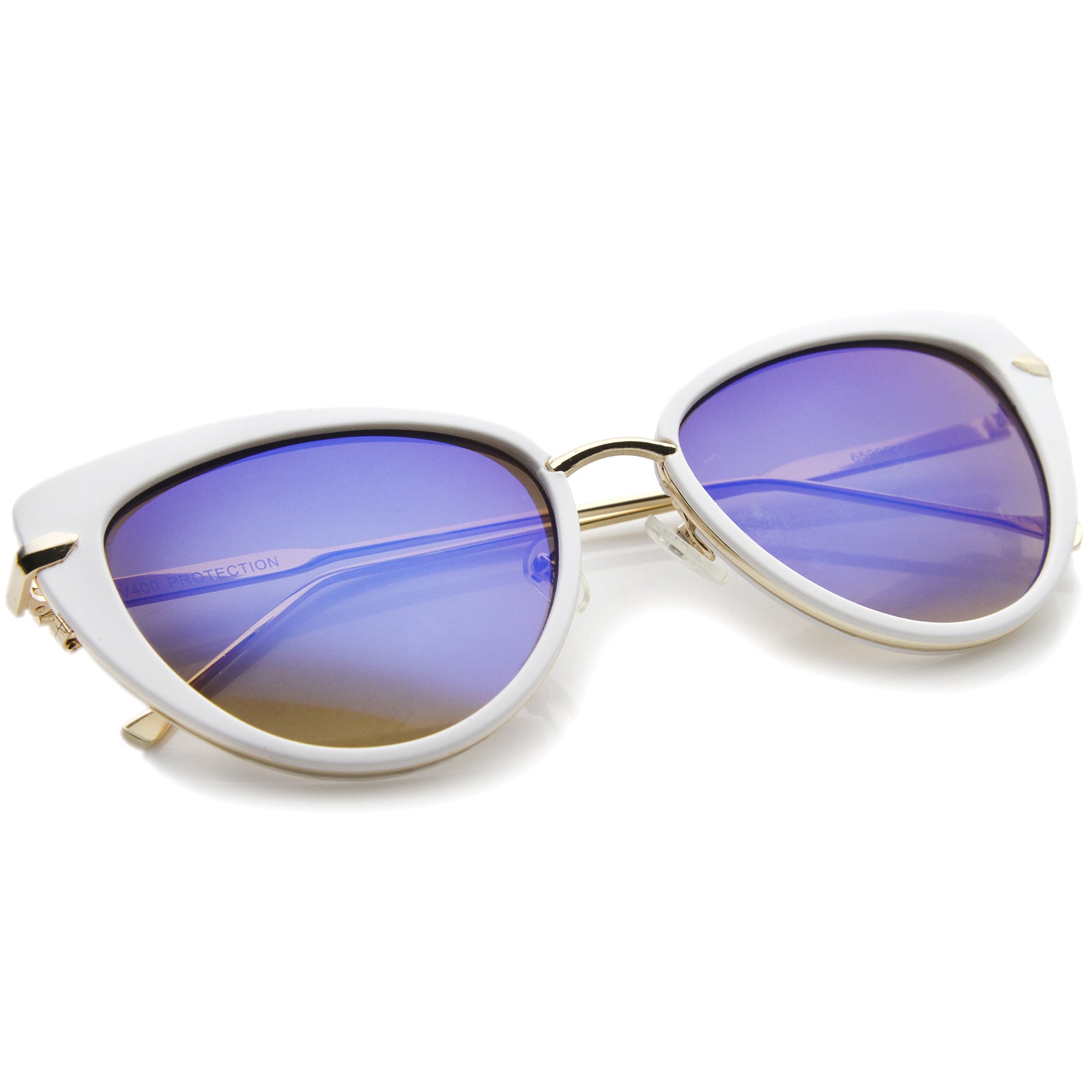White-Gold / Blue Mirror