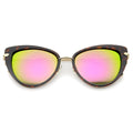 Tortoise-Gold / Magenta Mirror