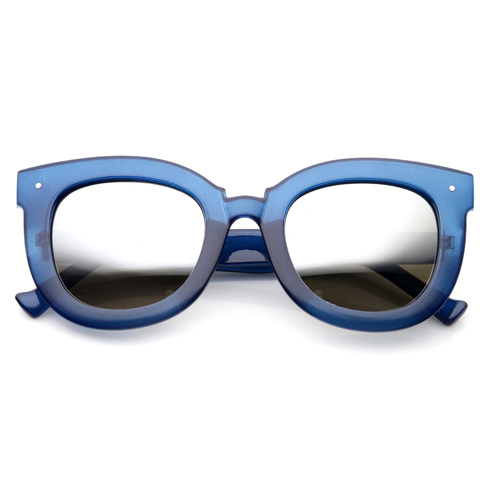 Shiny Blue / Silver Mirror