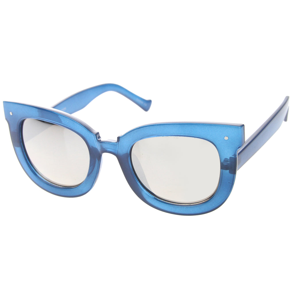 Shiny Blue / Silver Mirror