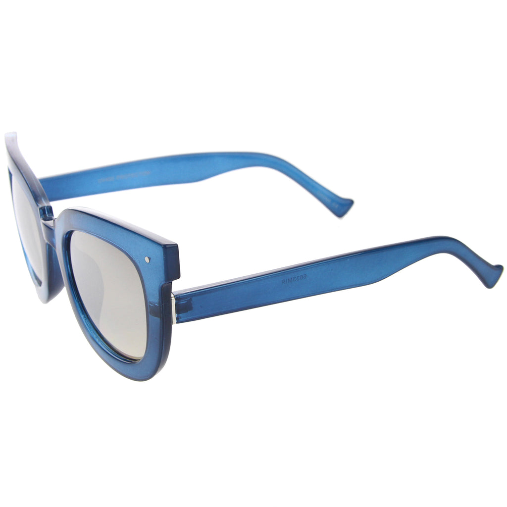Shiny Blue / Silver Mirror