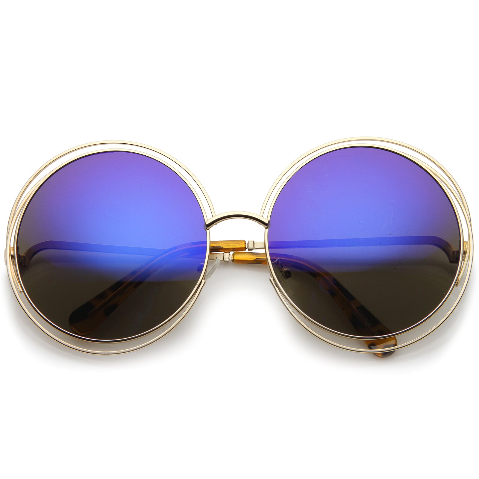 Gold / Blue Mirror