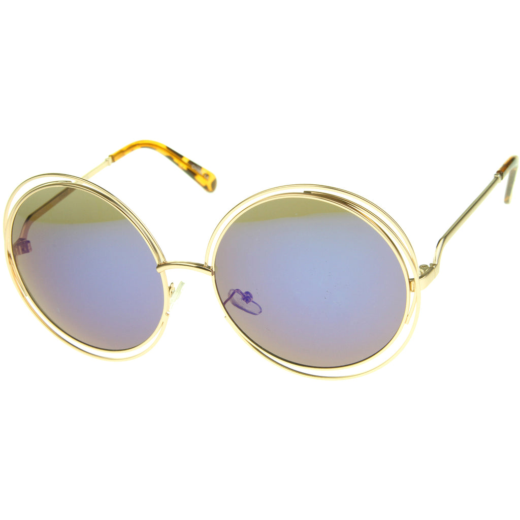 Gold / Blue Mirror