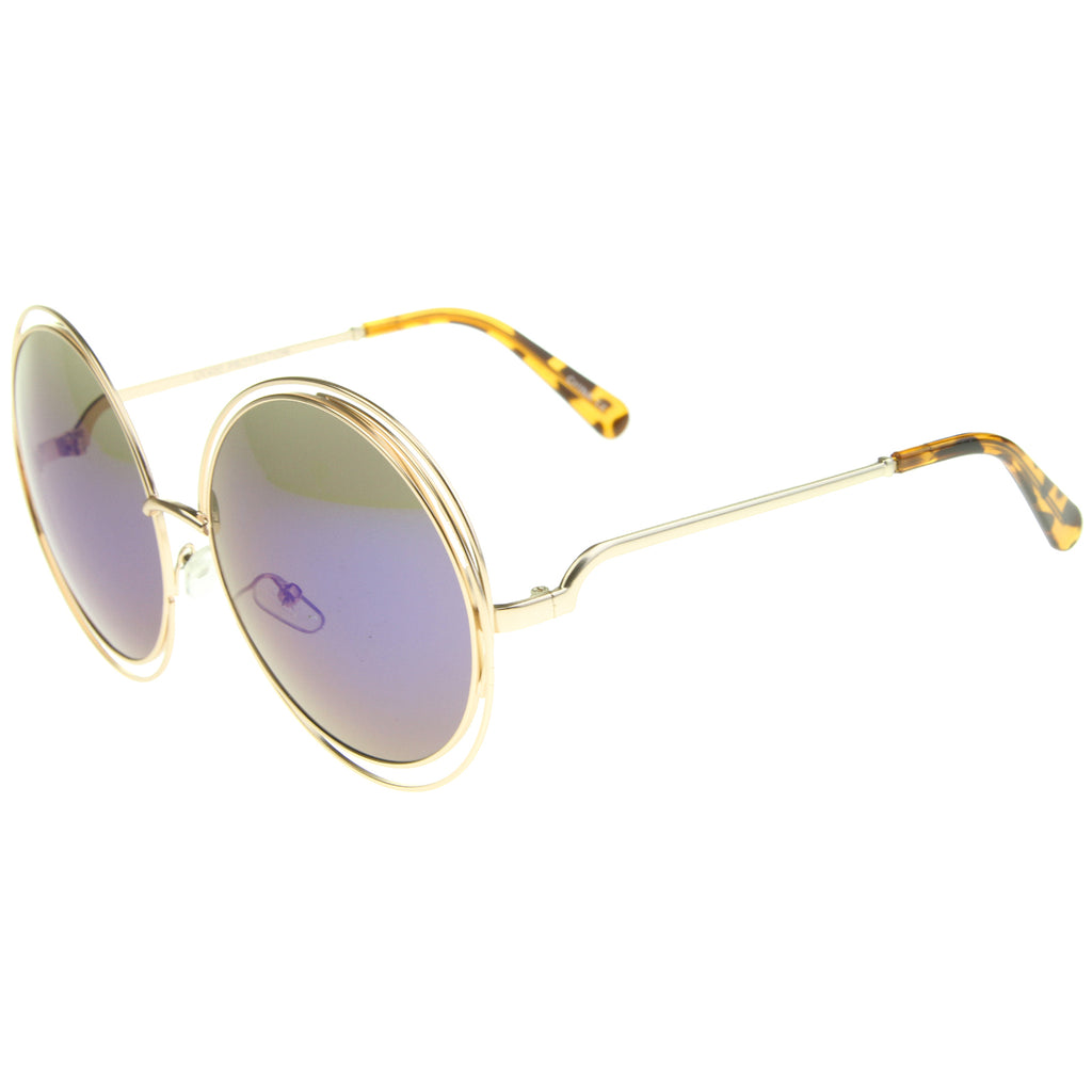 Gold / Blue Mirror