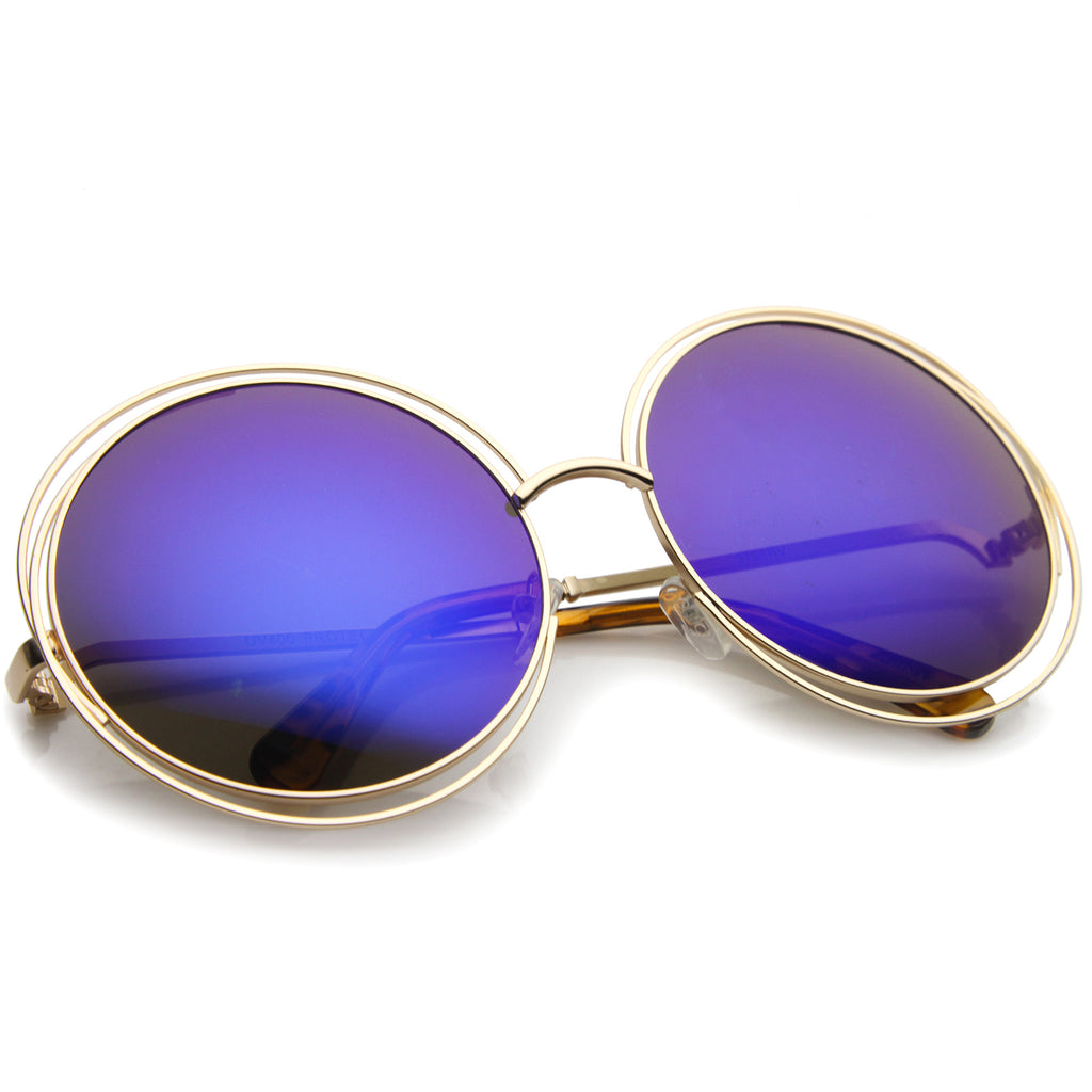 Gold / Blue Mirror
