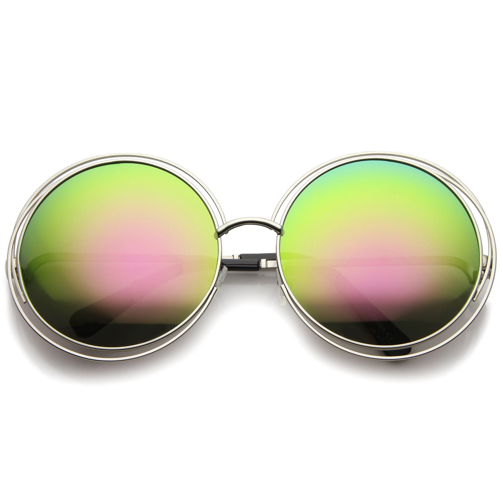 Silver / Pink Mirror