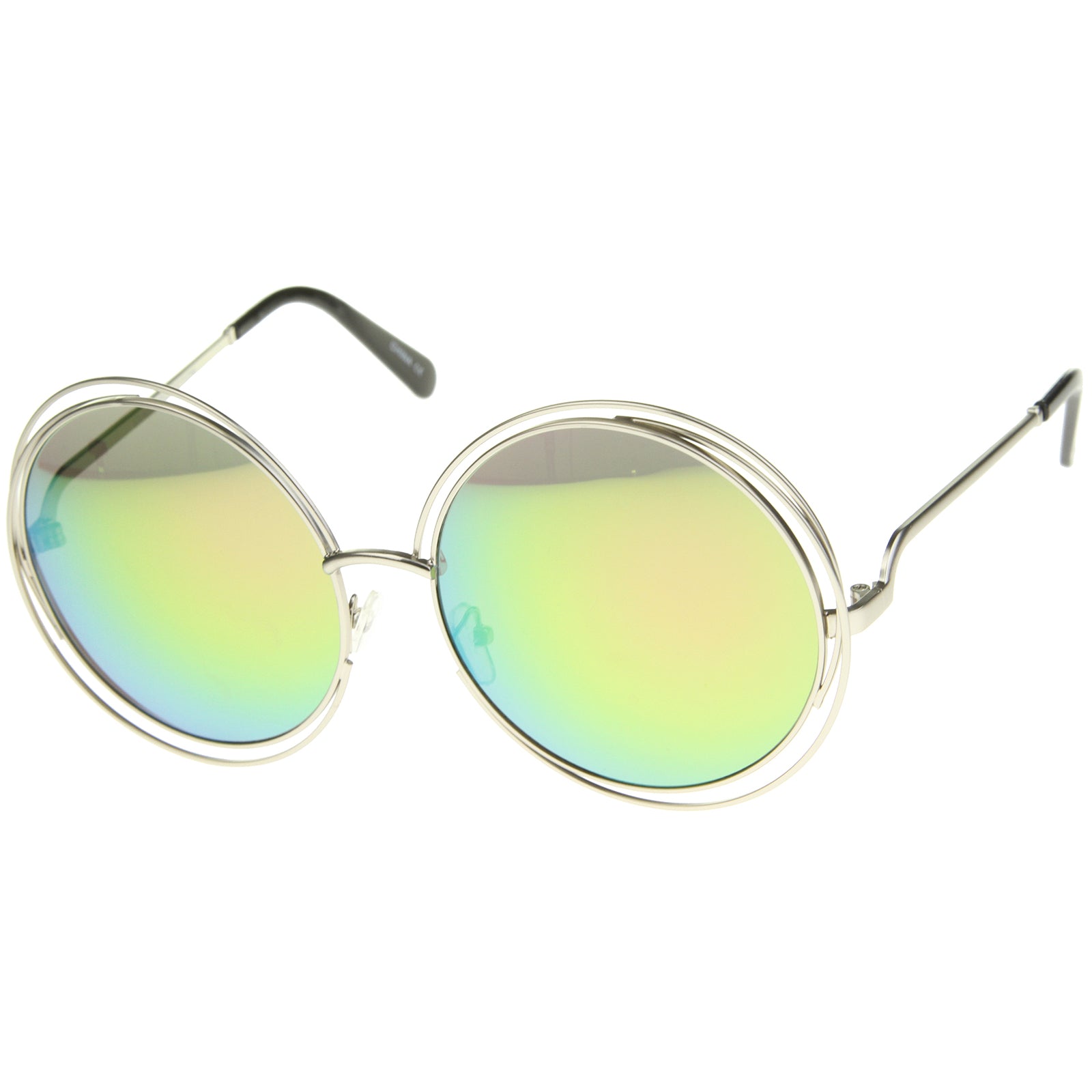 Silver / Pink Mirror