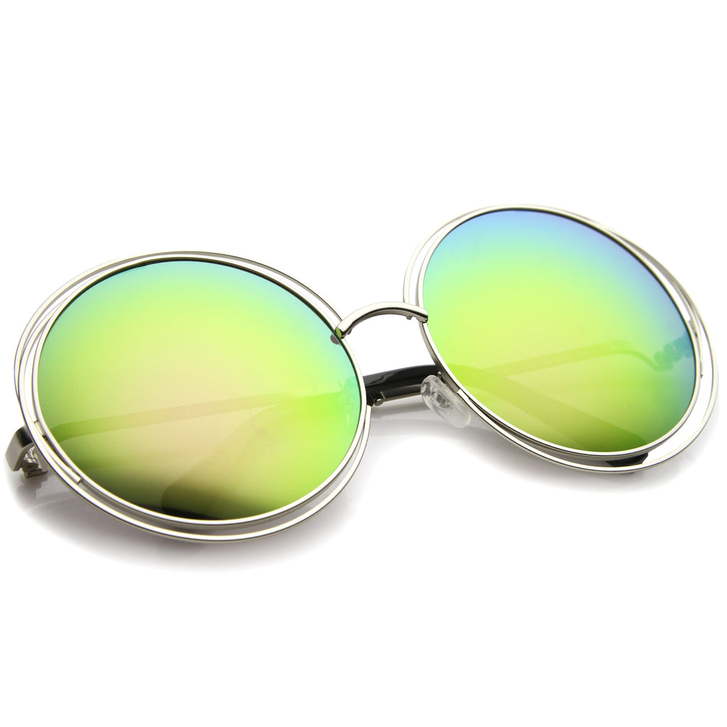 Silver / Pink Mirror