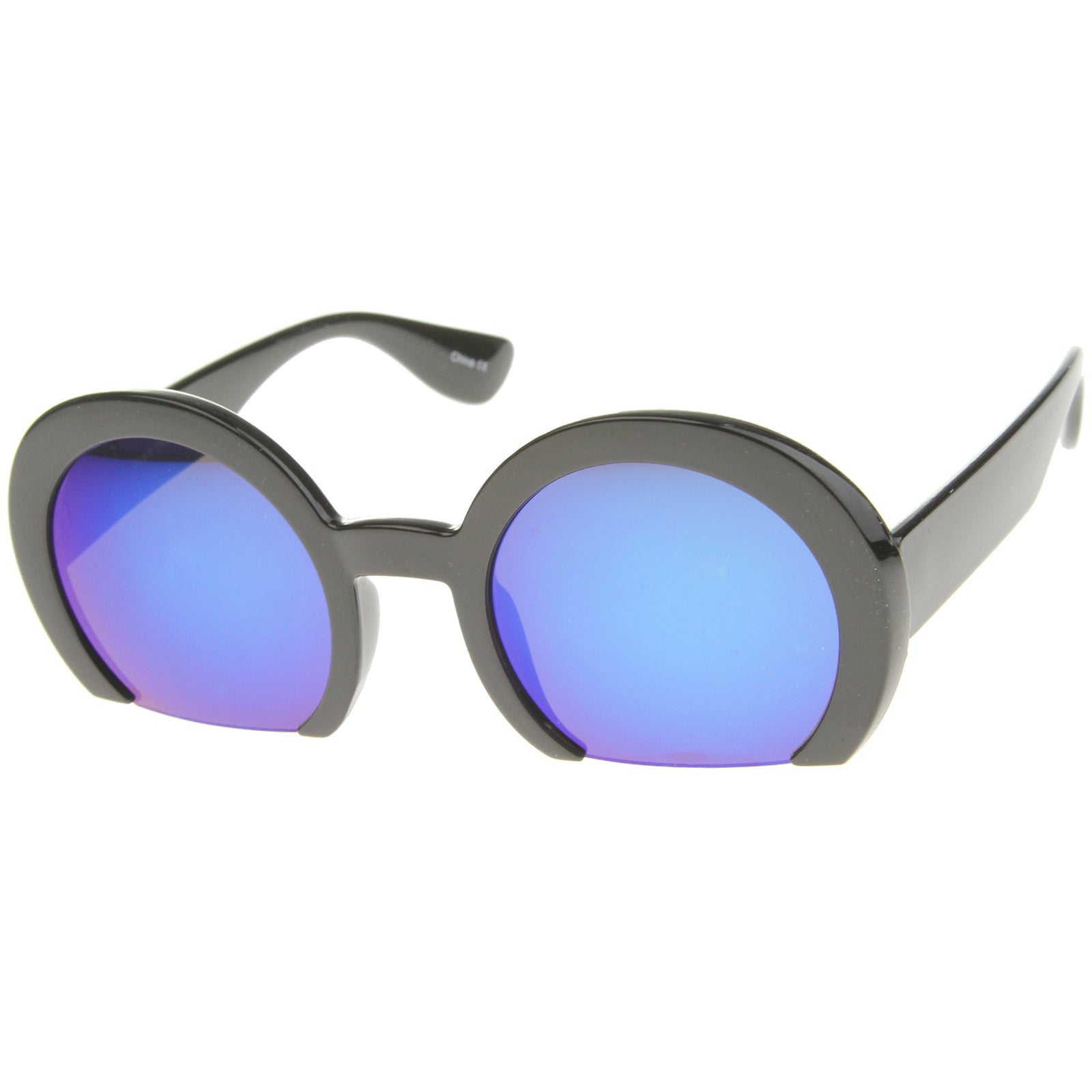 Shiny Black / Blue Mirror