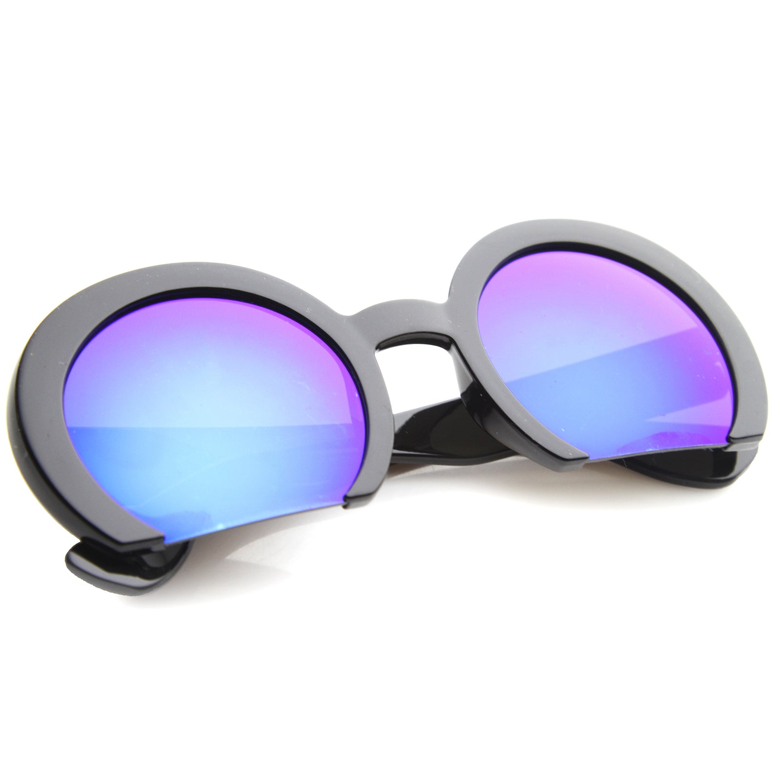 Shiny Black / Blue Mirror