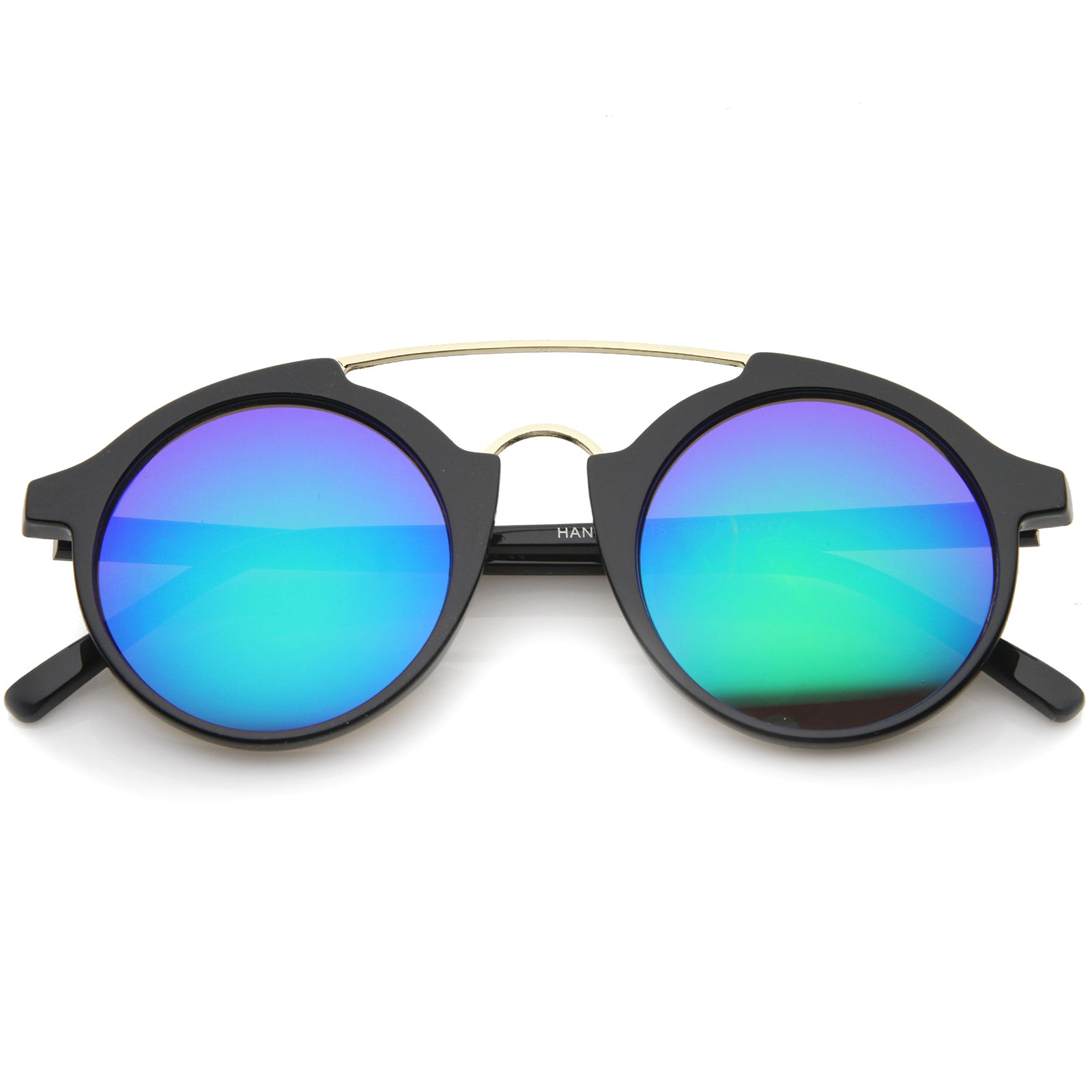 Black / Green Blue Mirror