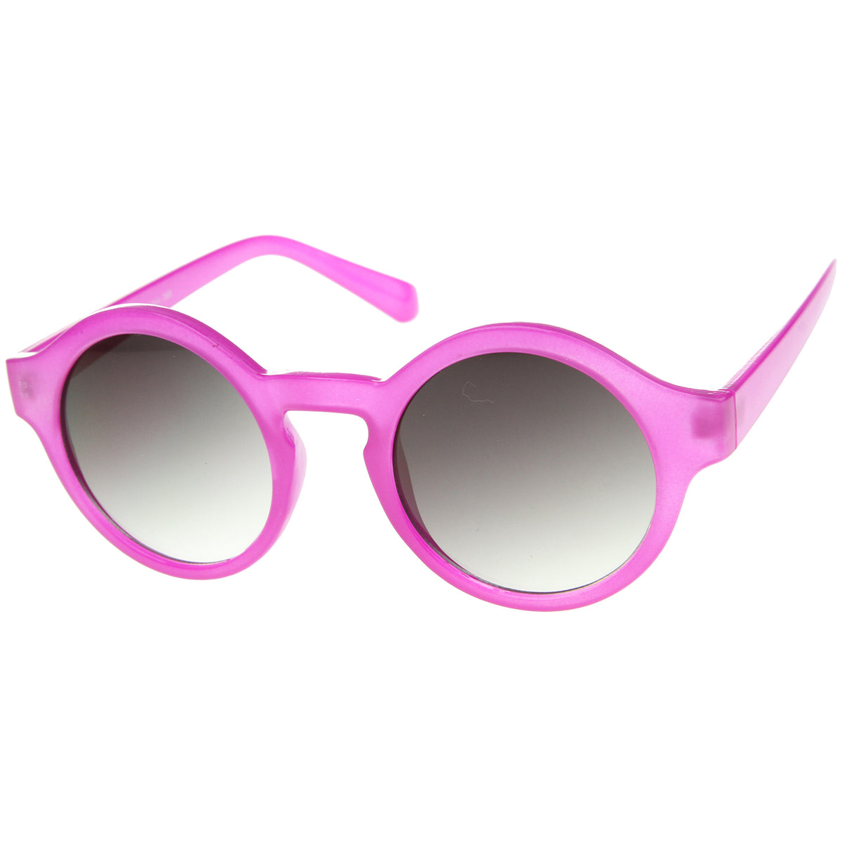 Womens Bright Pastel Color Retro Horn Rimmed Round Sunglasses 47mm Sunglassla 