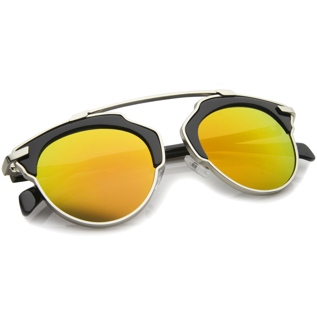 Black-Silver / Orange Mirror