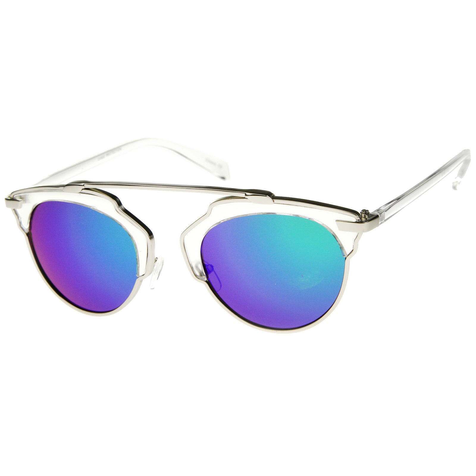 Clear-Silver / Green Mirror