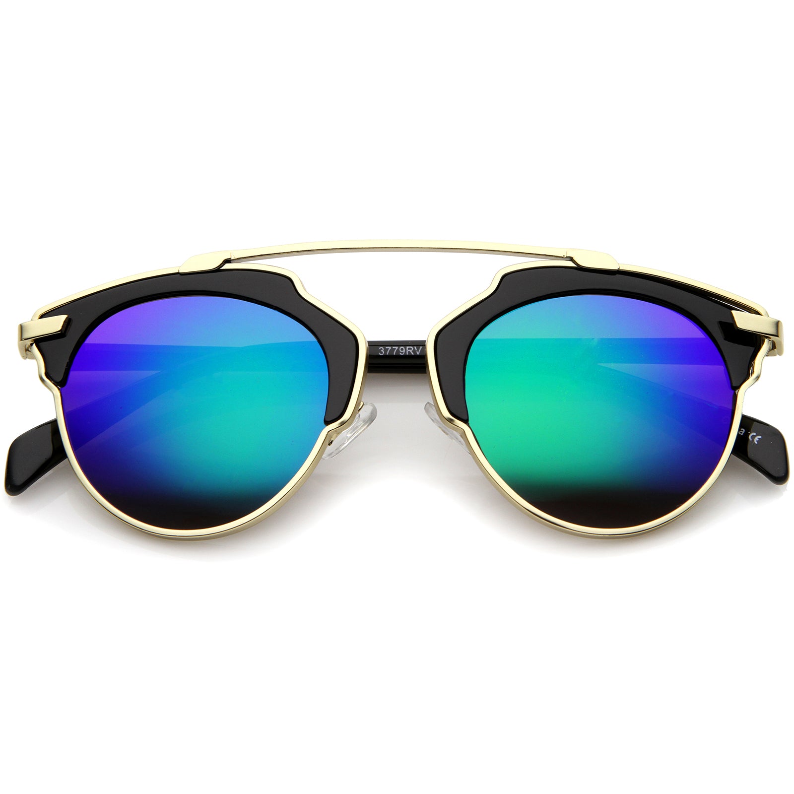 Black-Gold / Green Mirror