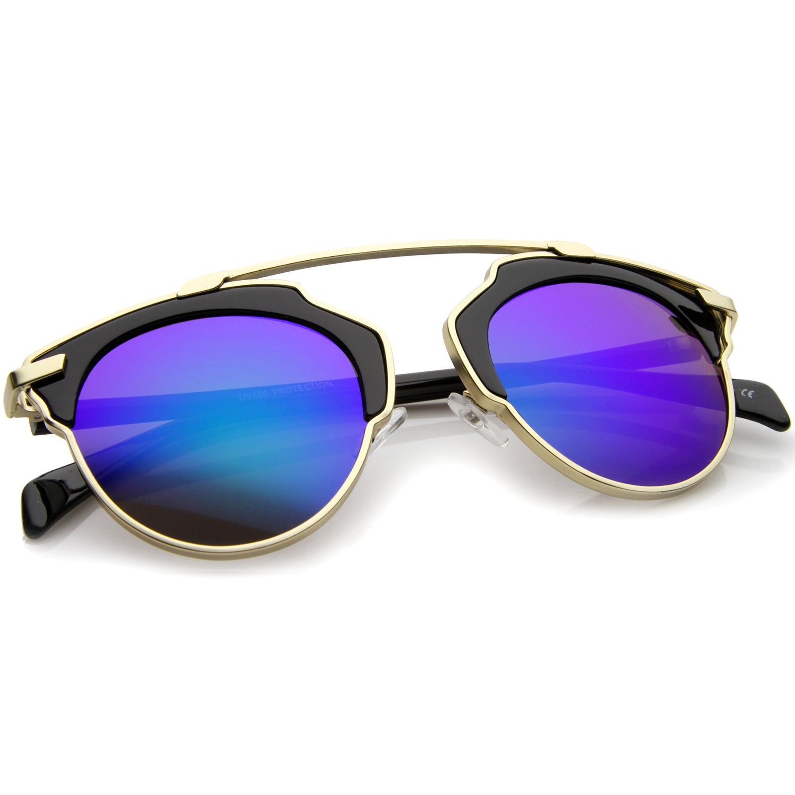 Black-Gold / Green Mirror