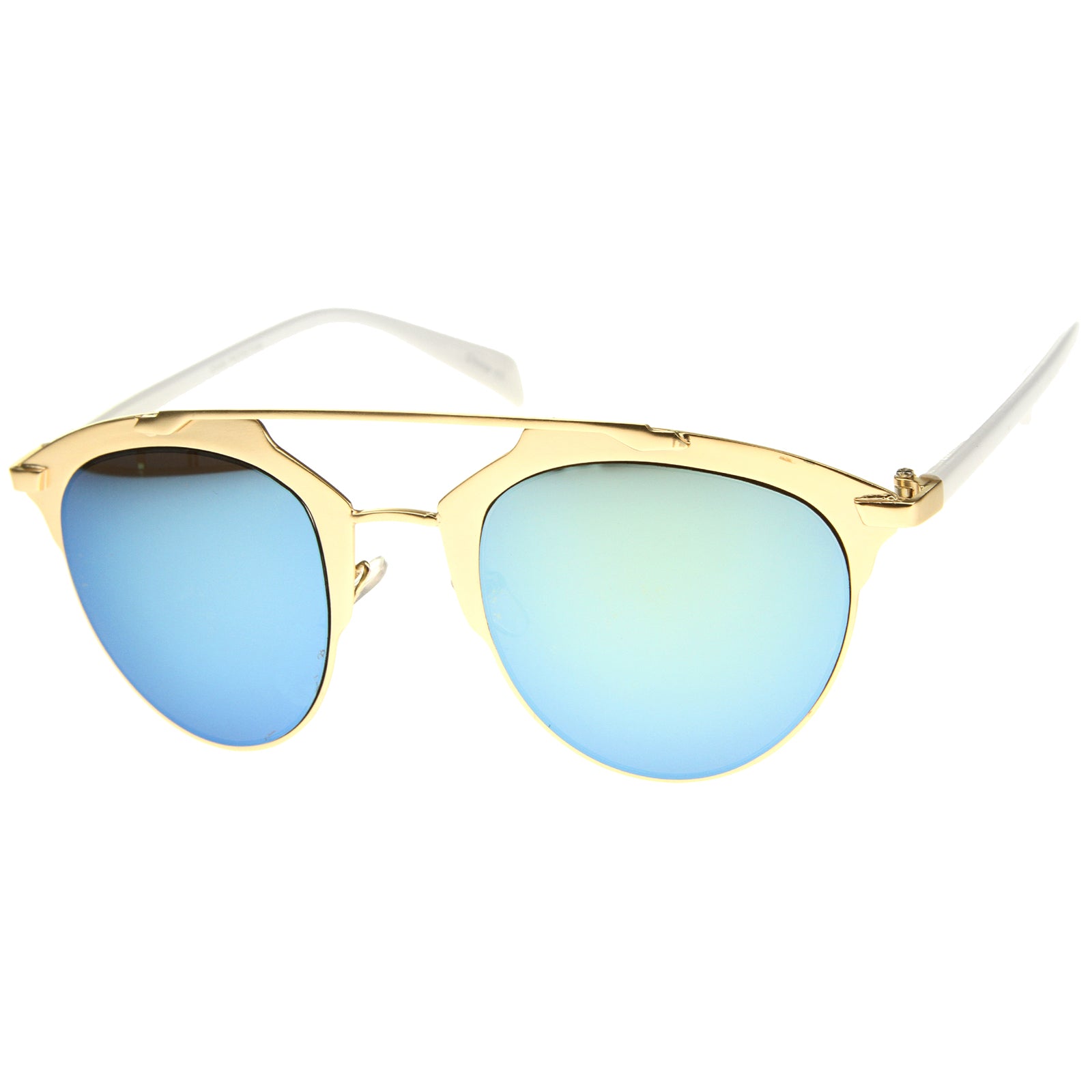 Gold-White / Blue Mirror