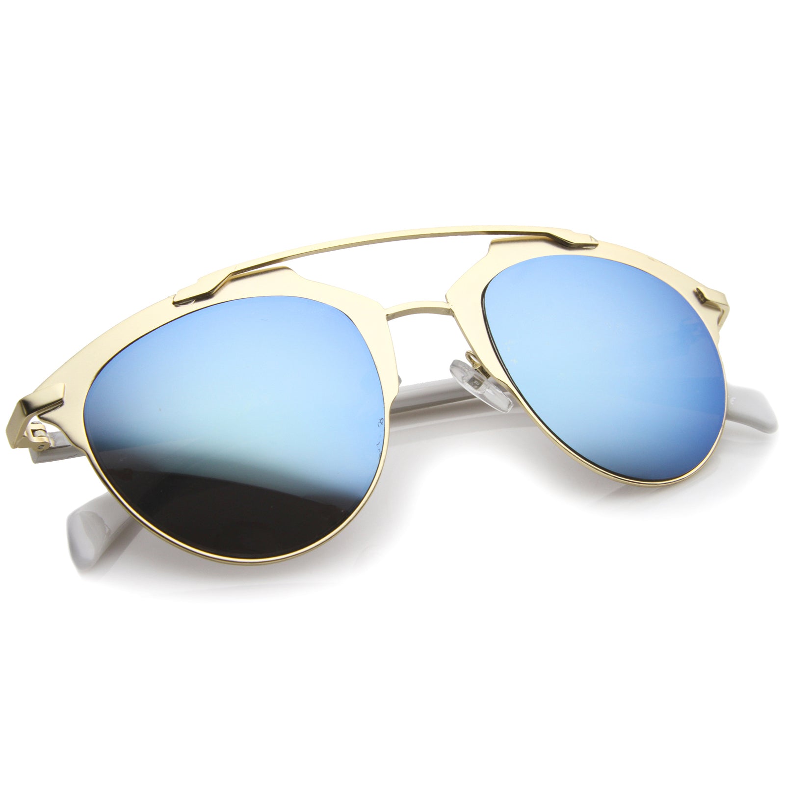Gold-White / Blue Mirror