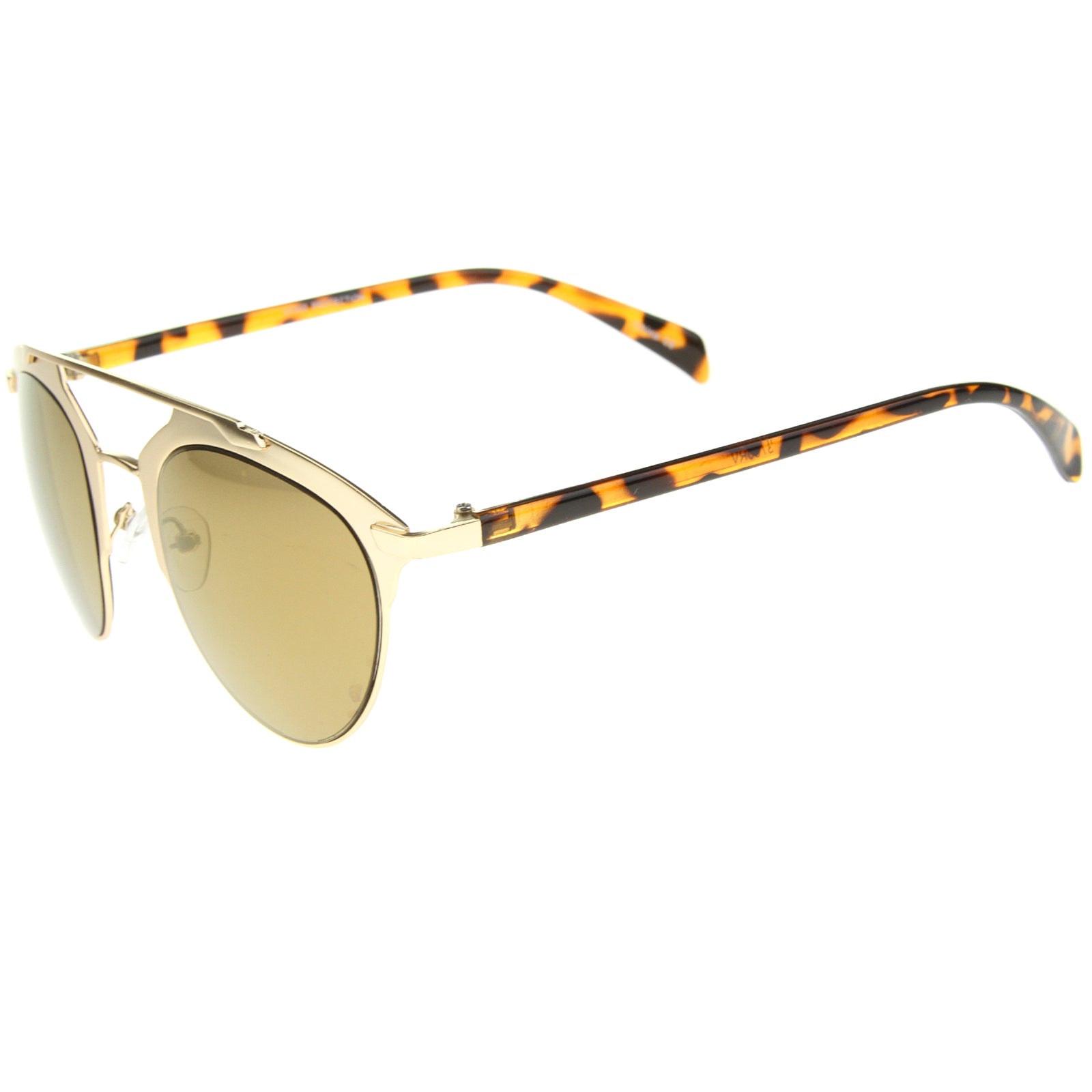 Gold-Tortoise / Brown Mirror