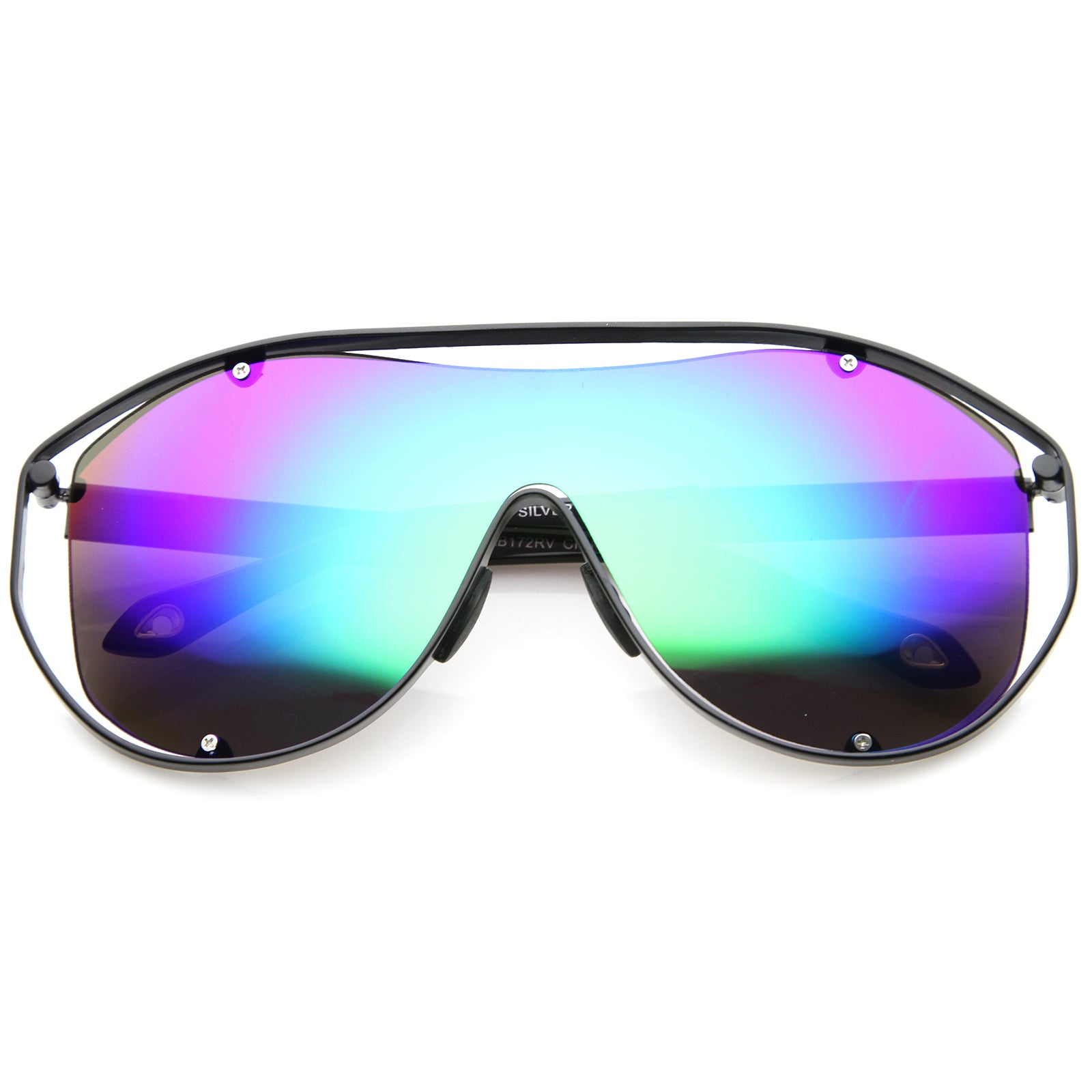 Black / Purple-Green Mirror