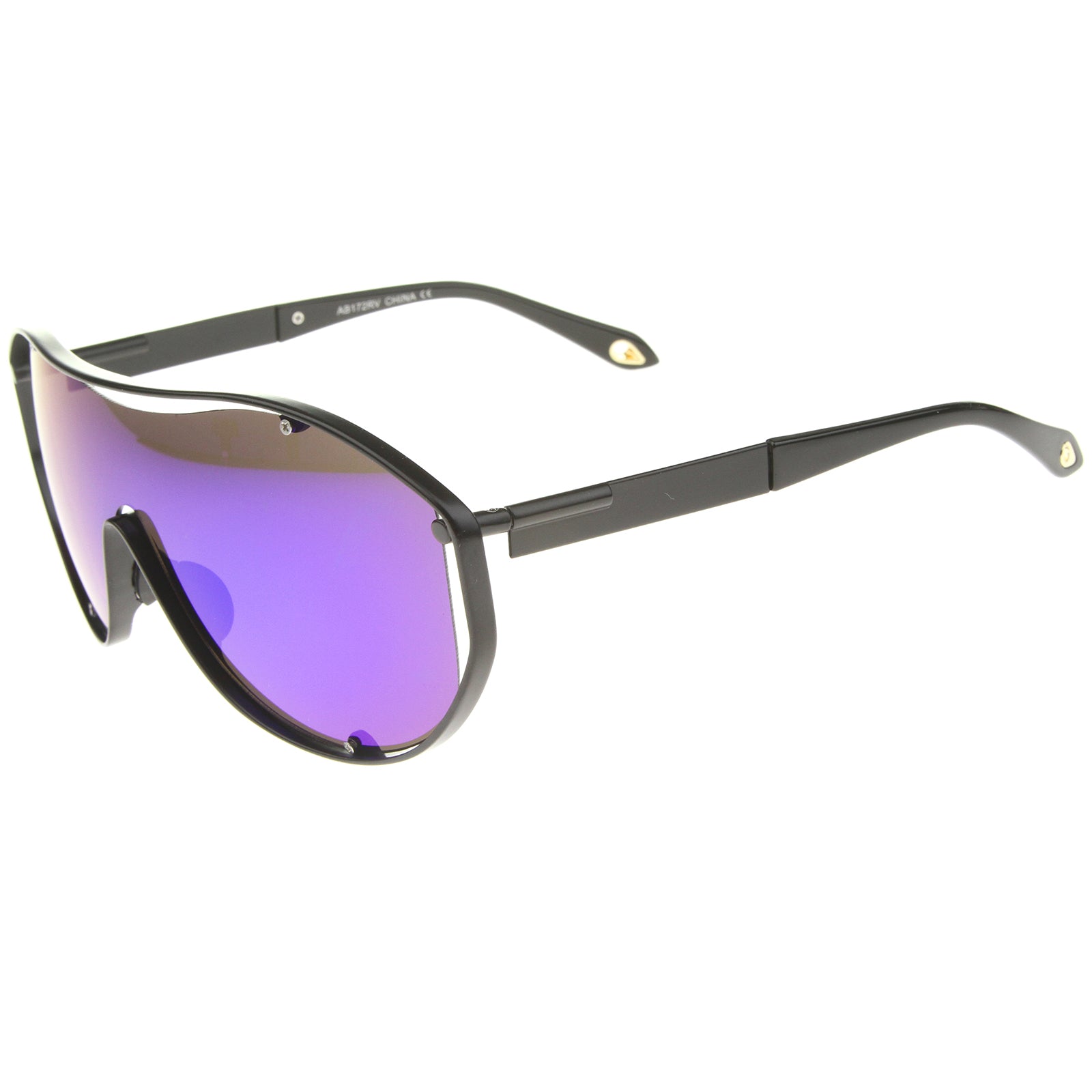 Black / Purple-Green Mirror