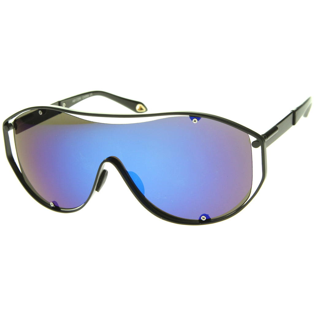 Black / Blue Mirror