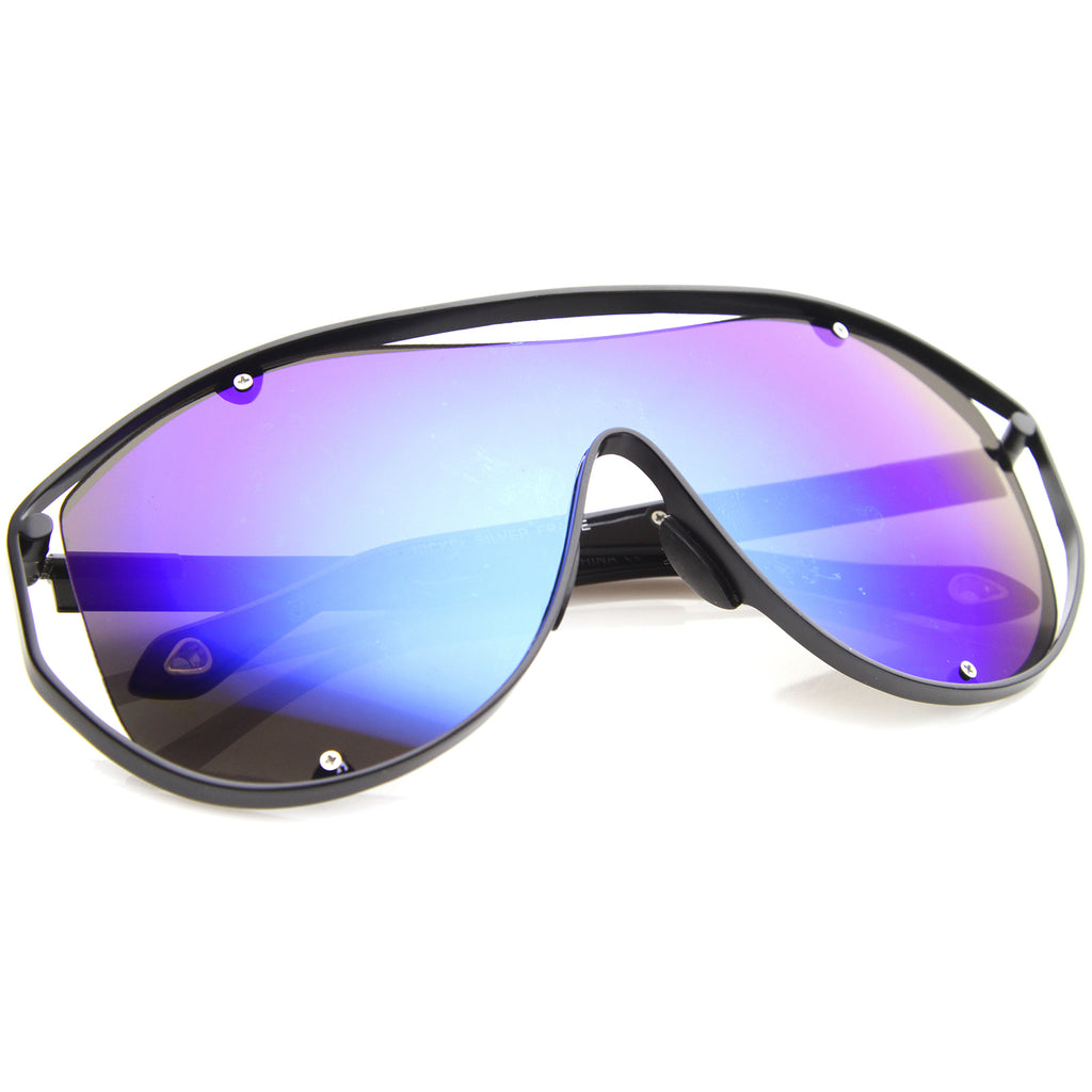 Black / Blue Mirror