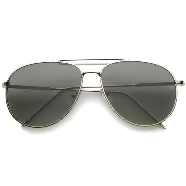 Womens Aviator Sunglasses With UV400 Protected Gradient Lens - sunglass.la