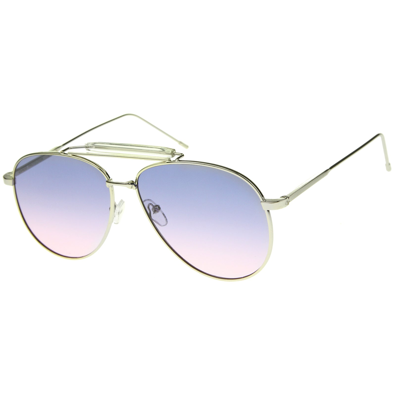 Silver-Clear / Purple-Pink
