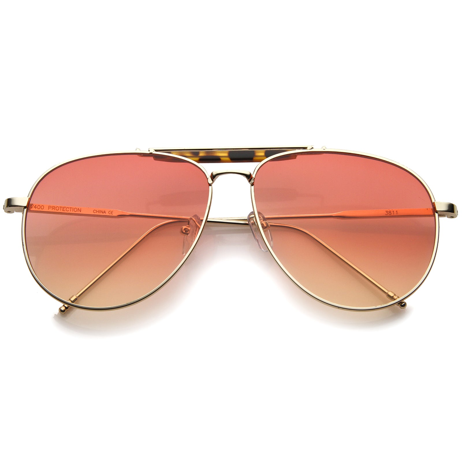 Gold-Tortoise / Red-Orange