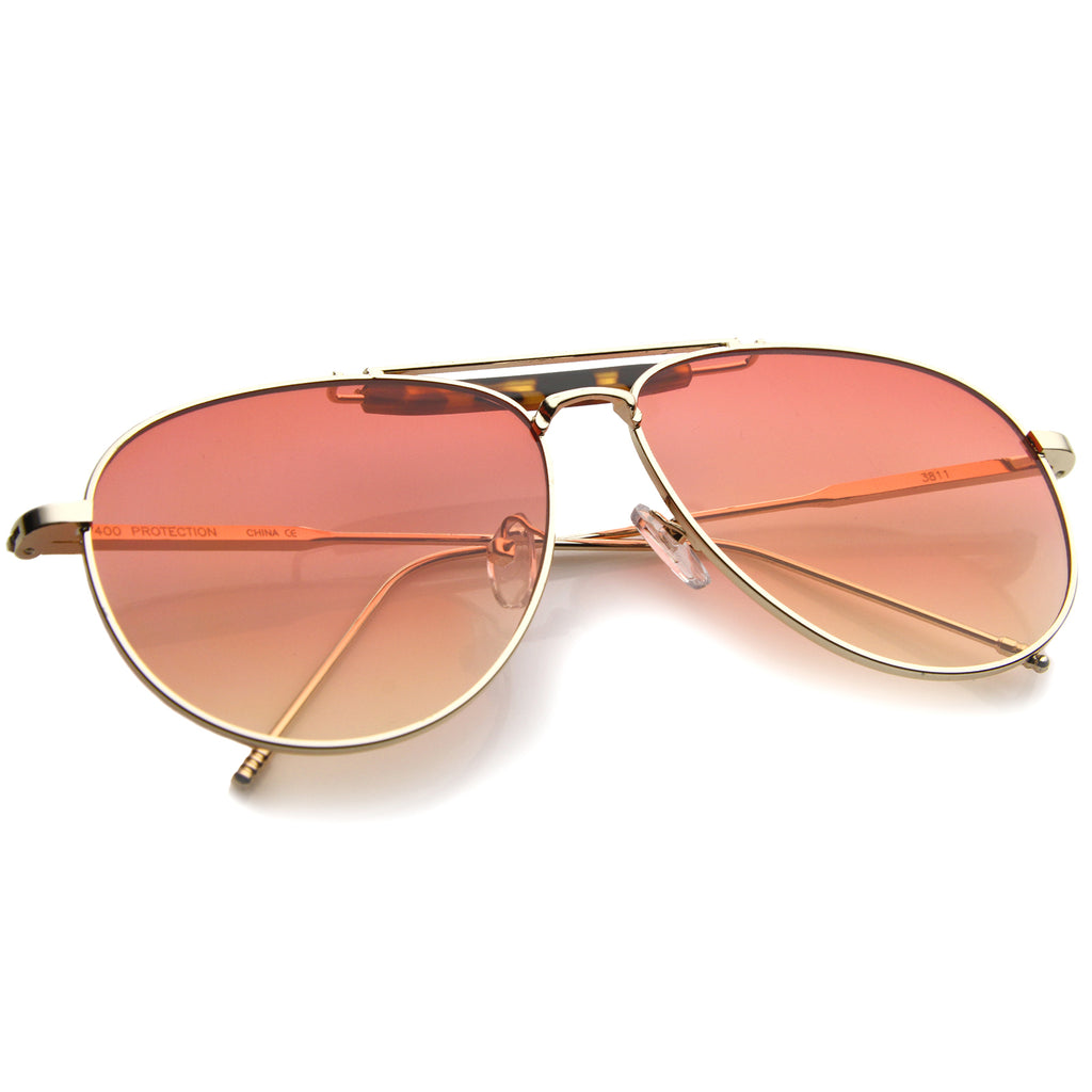 Gold-Tortoise / Red-Orange