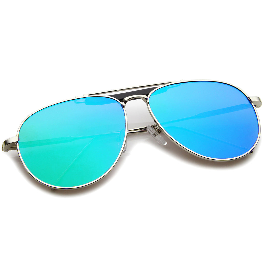 Silver-Black / Green Mirror