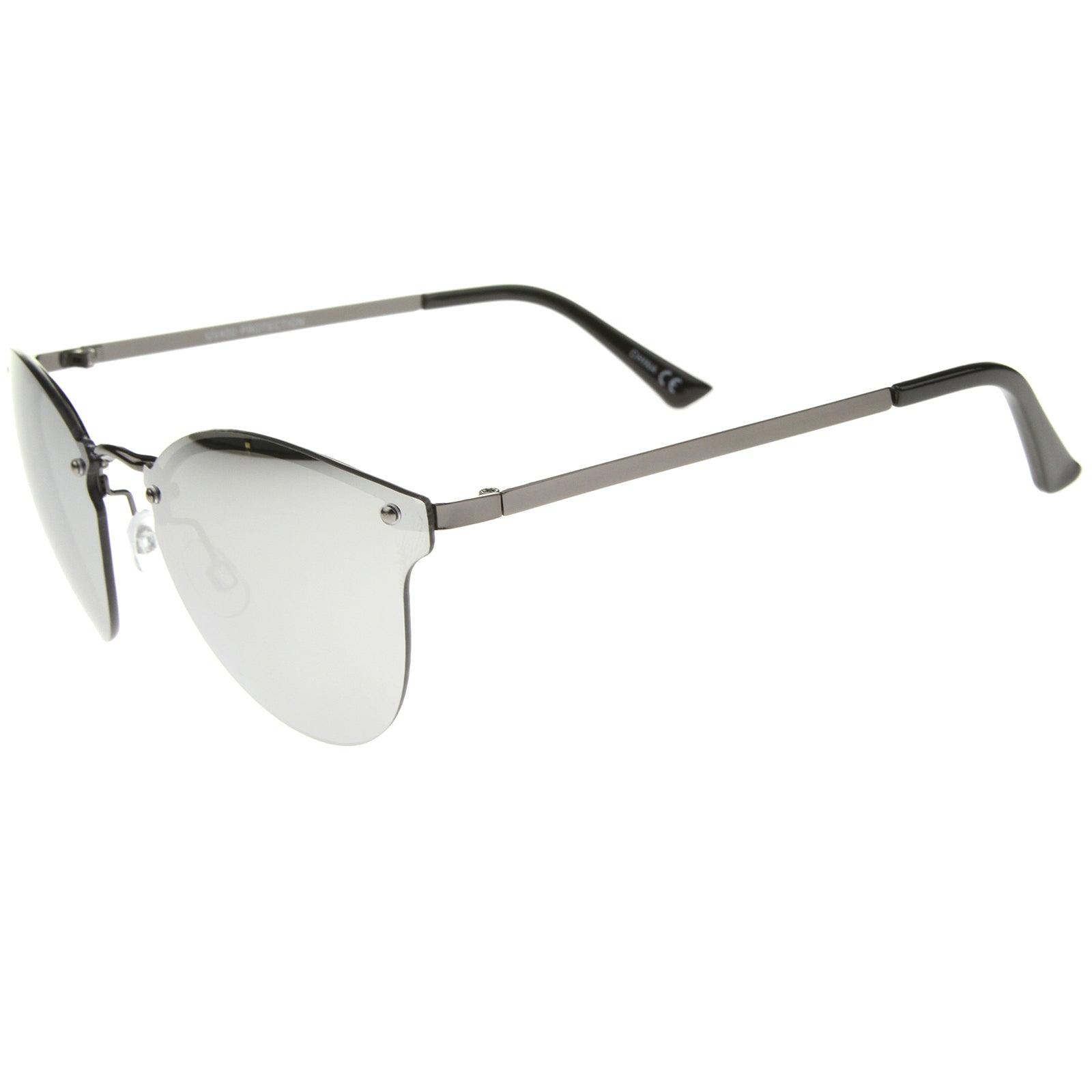 Gunmetal-Black / Silver Mirror