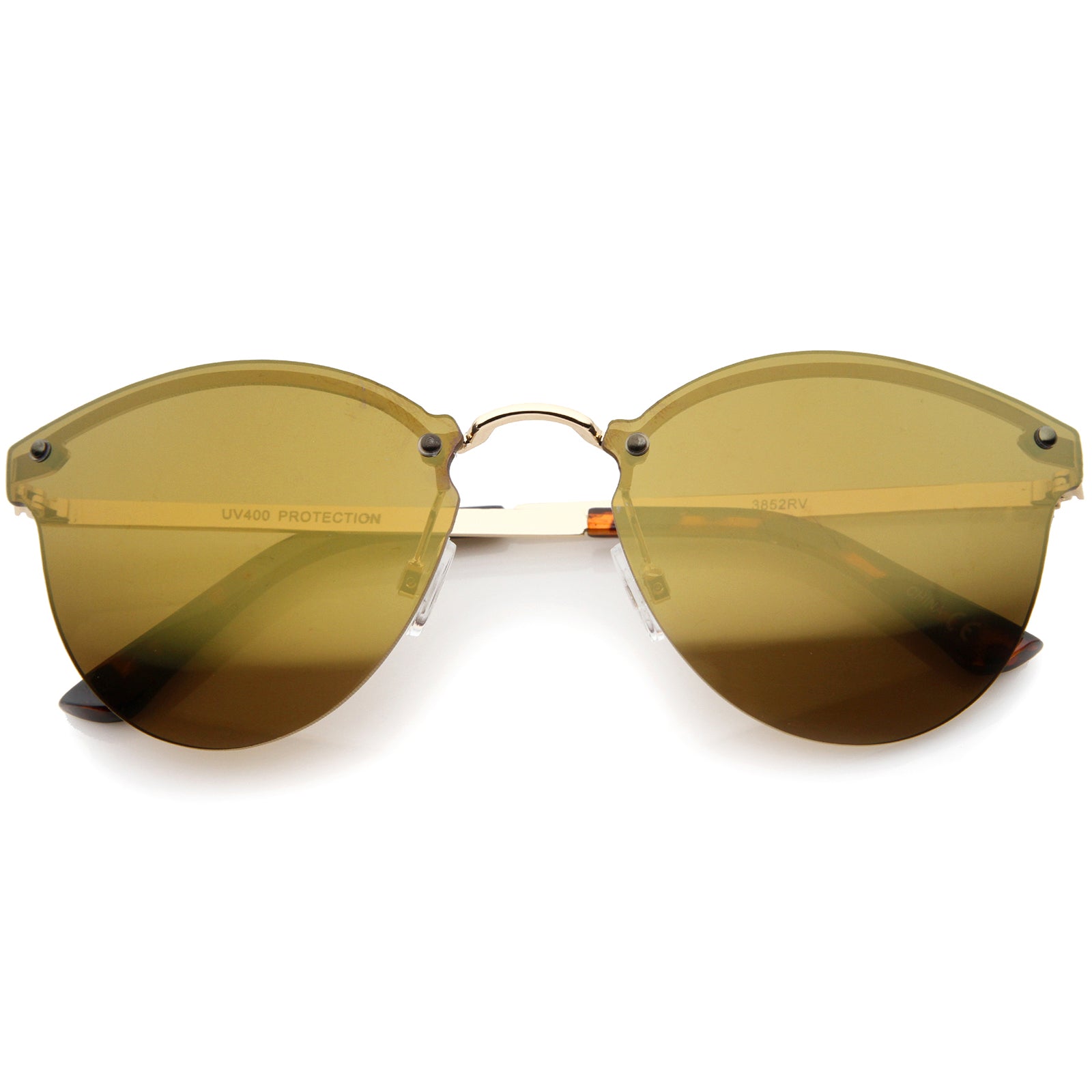 Gold-Tortoise / Brown Mirror