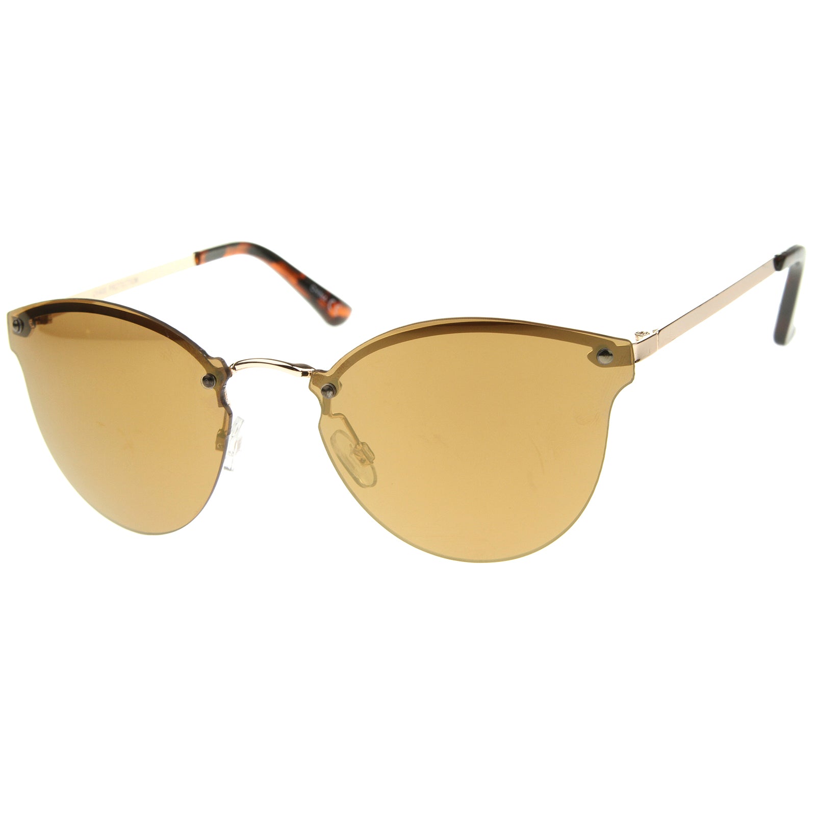 Gold-Tortoise / Brown Mirror