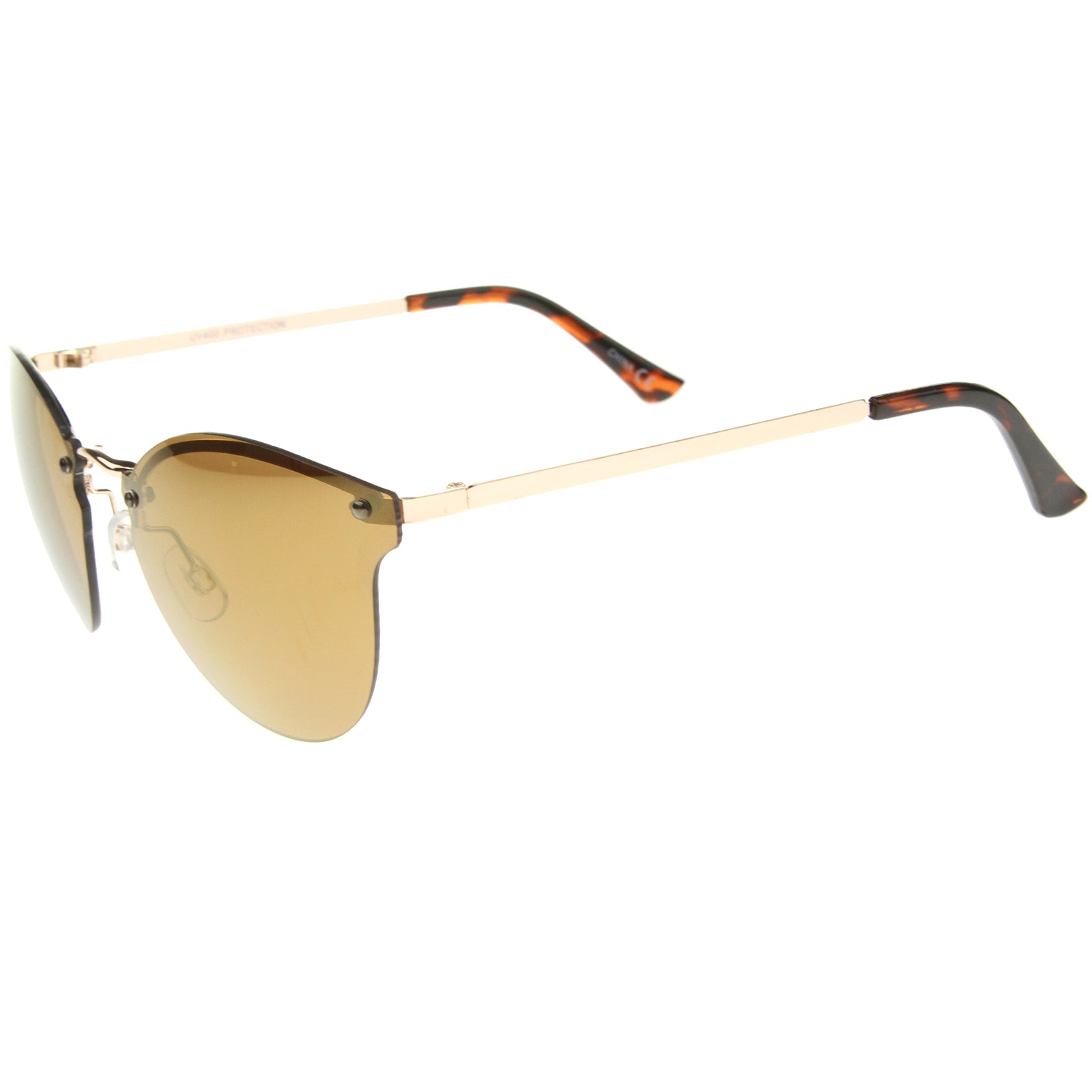 Gold-Tortoise / Brown Mirror